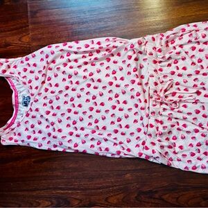 Muk Luks Pink Strawberry Print Tank and shorts pj set